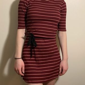 Burgundy Old Navy dress